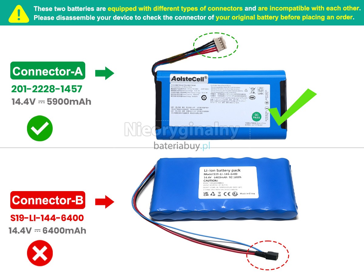 Bateria do Odkurzacz Ecovacs S19-LI-144-6400