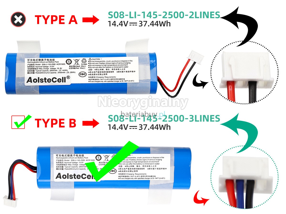 Ecovacs S08-LI-145-2500 bateria