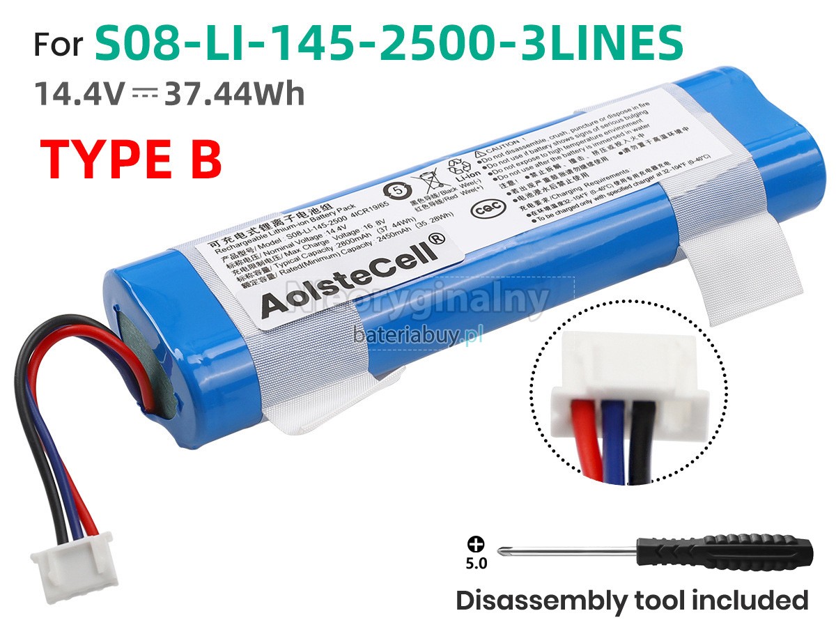 Ecovacs S08-LI-145-2500 bateria