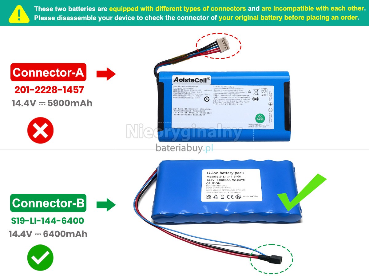 Bateria do Odkurzacz Ecovacs S19-LI-144-6400