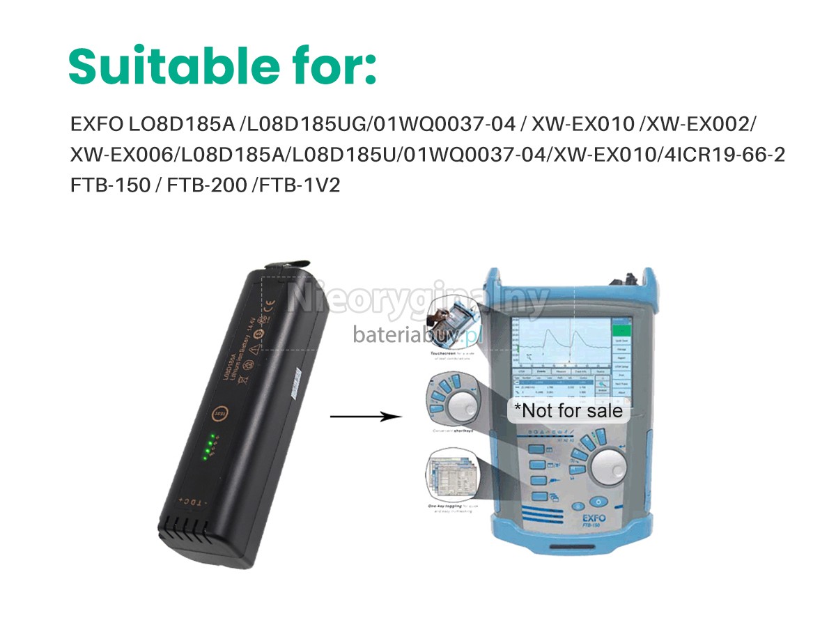 Exfo XW-EX002 bateria