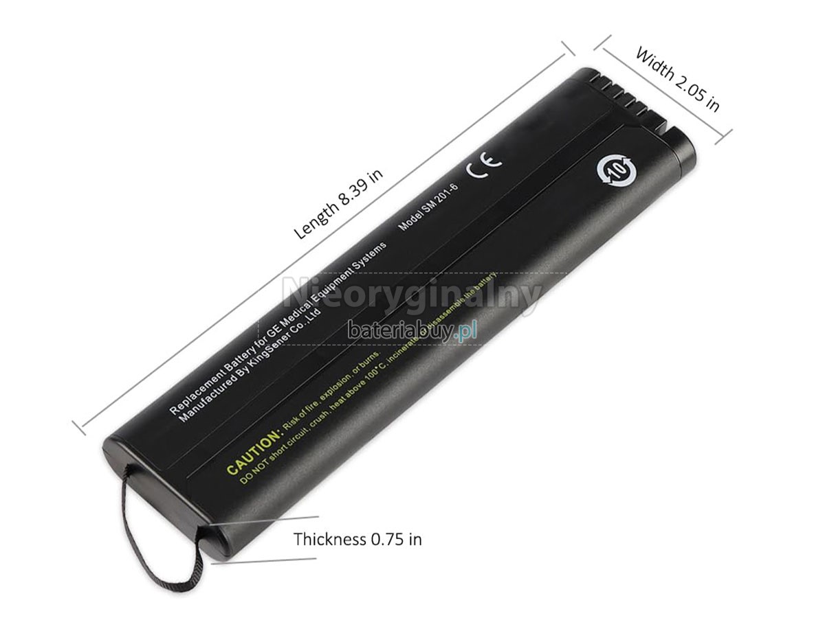 GE DASH 5000 bateria