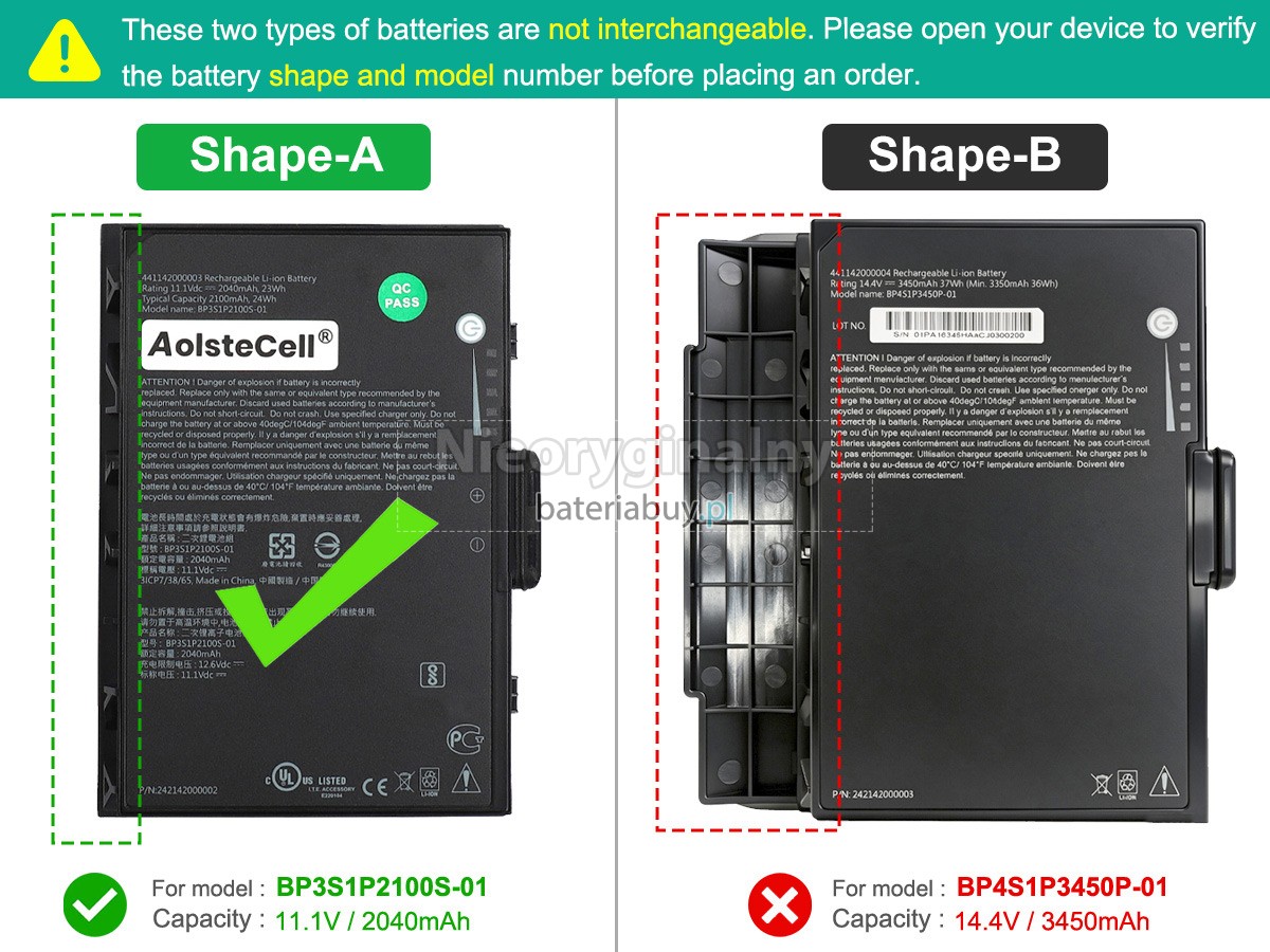 Bateria do Laptop Getac K120