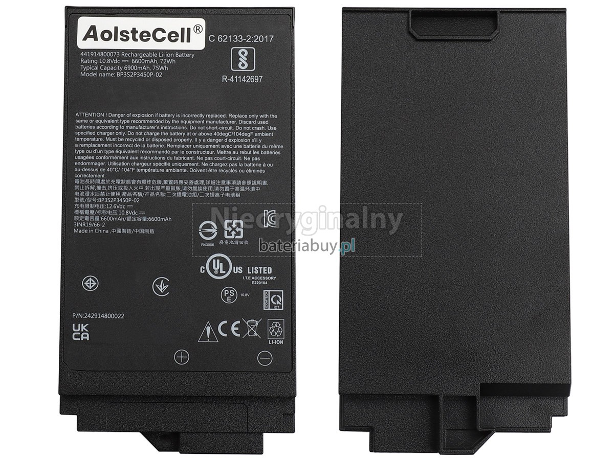Bateria do Laptop Getac 441917700B01