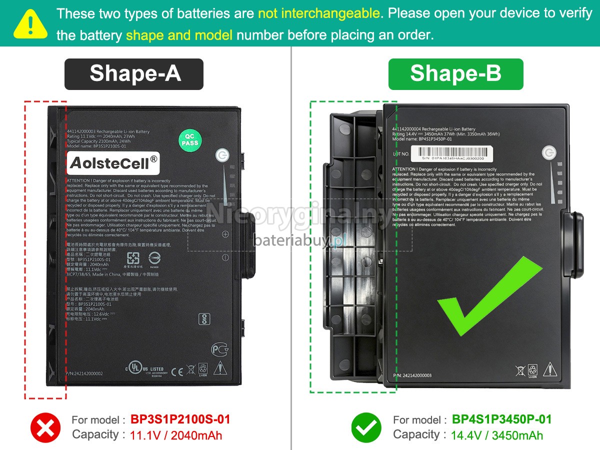 Bateria do Laptop Getac K120