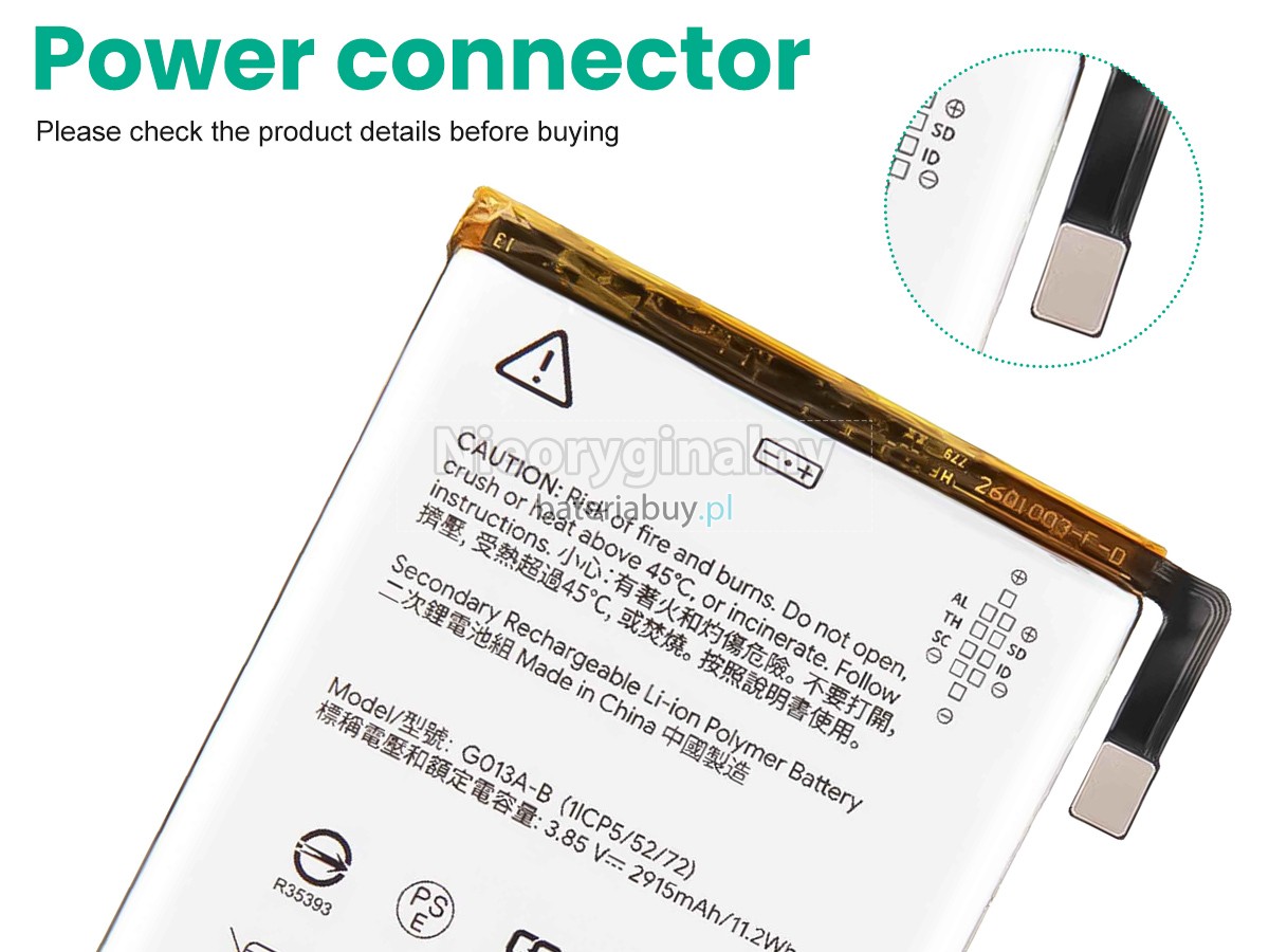 Google G013A-B bateria