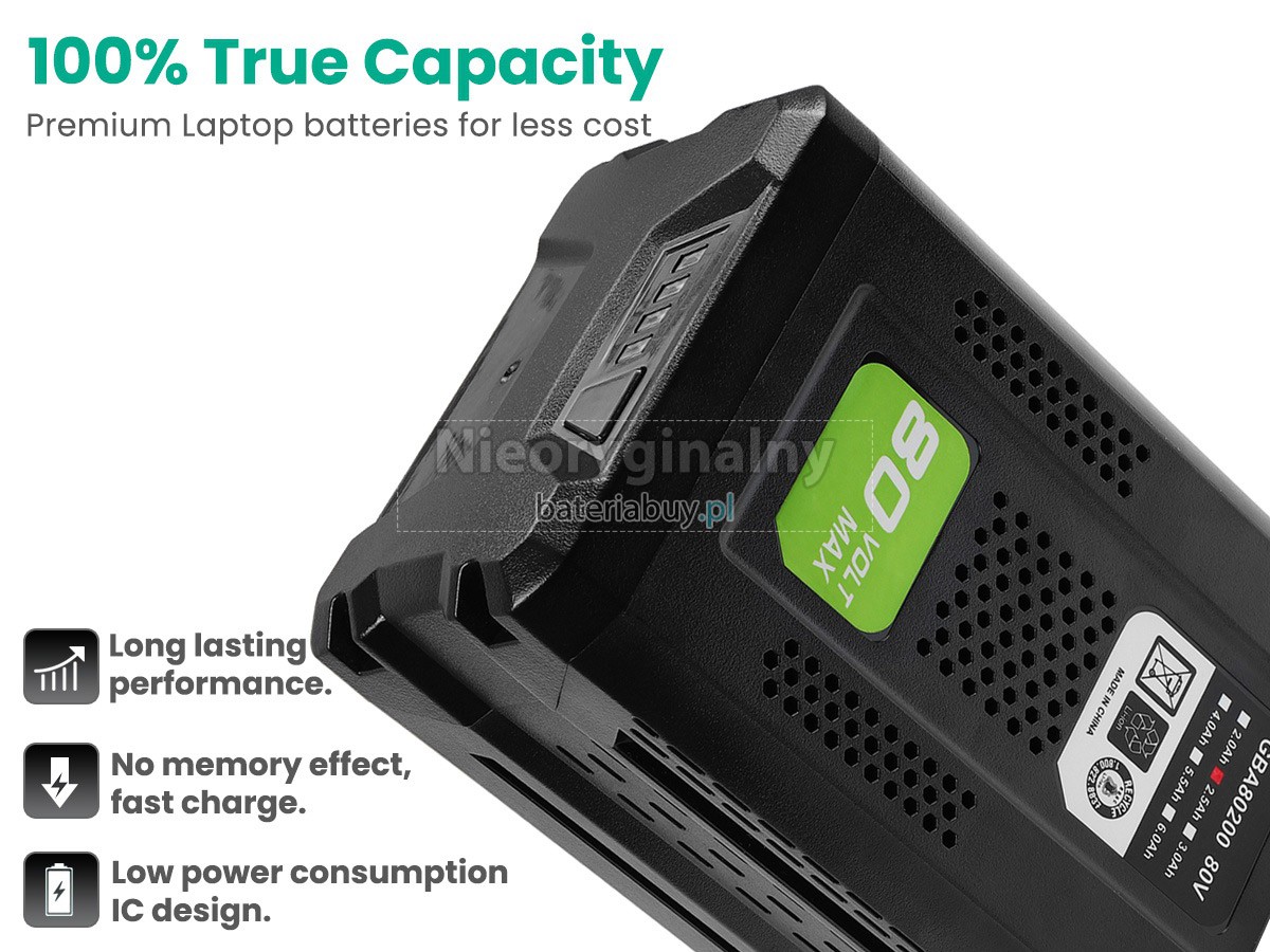 Greenworks GBA80200 bateria