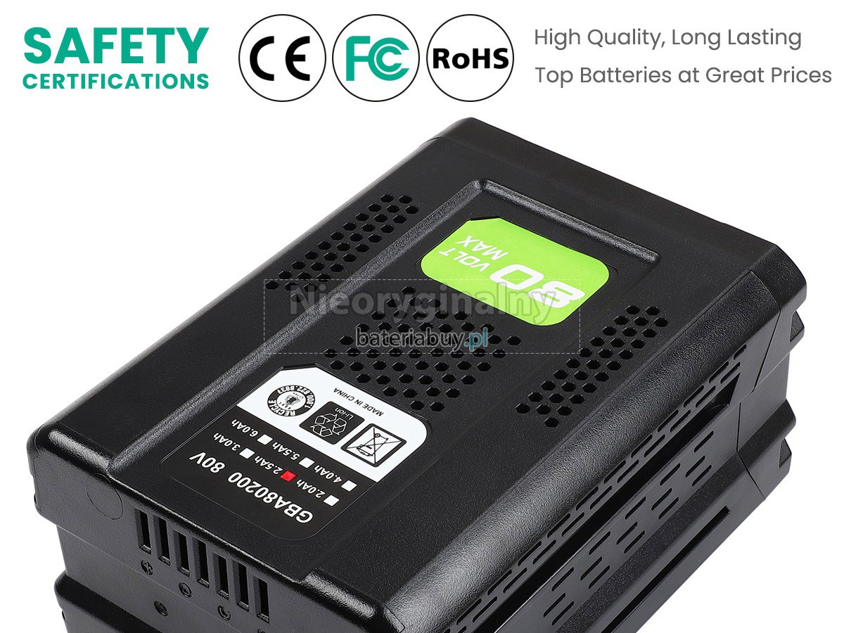 Greenworks GBA80200 bateria