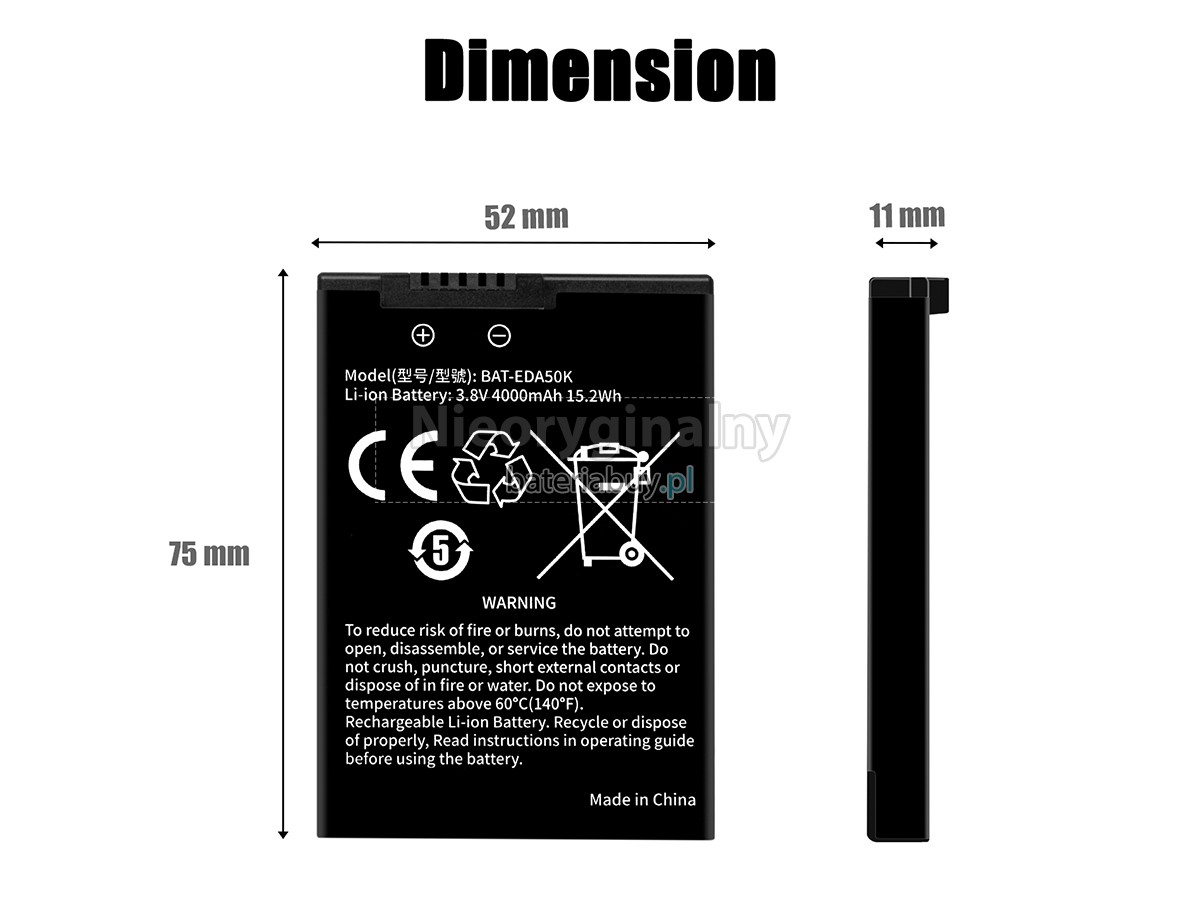 Honeywell BAT-EDA50K bateria