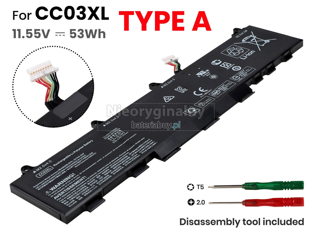 HP CC03XL bateria