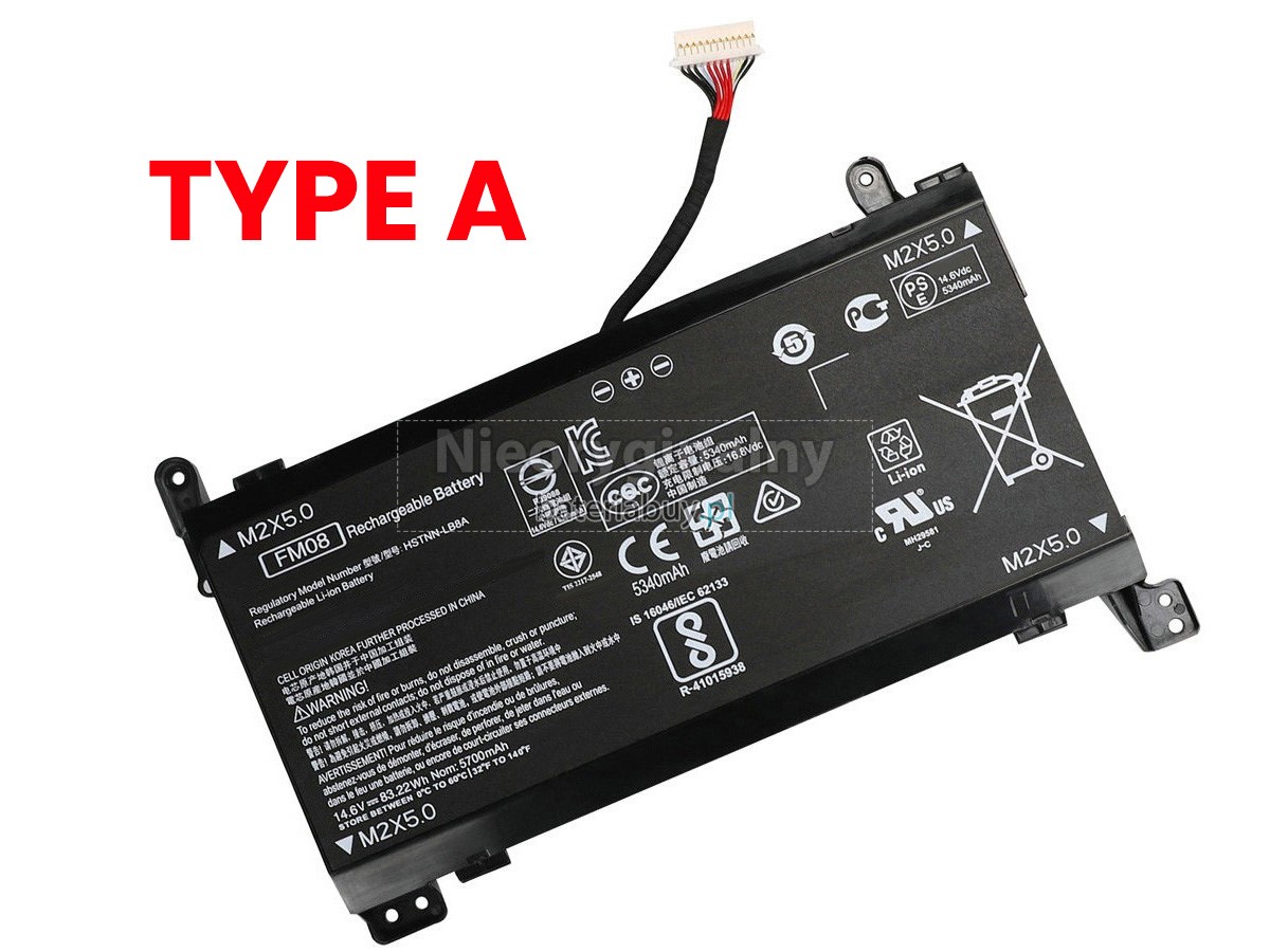 HP Omen 17-AN014TX bateria