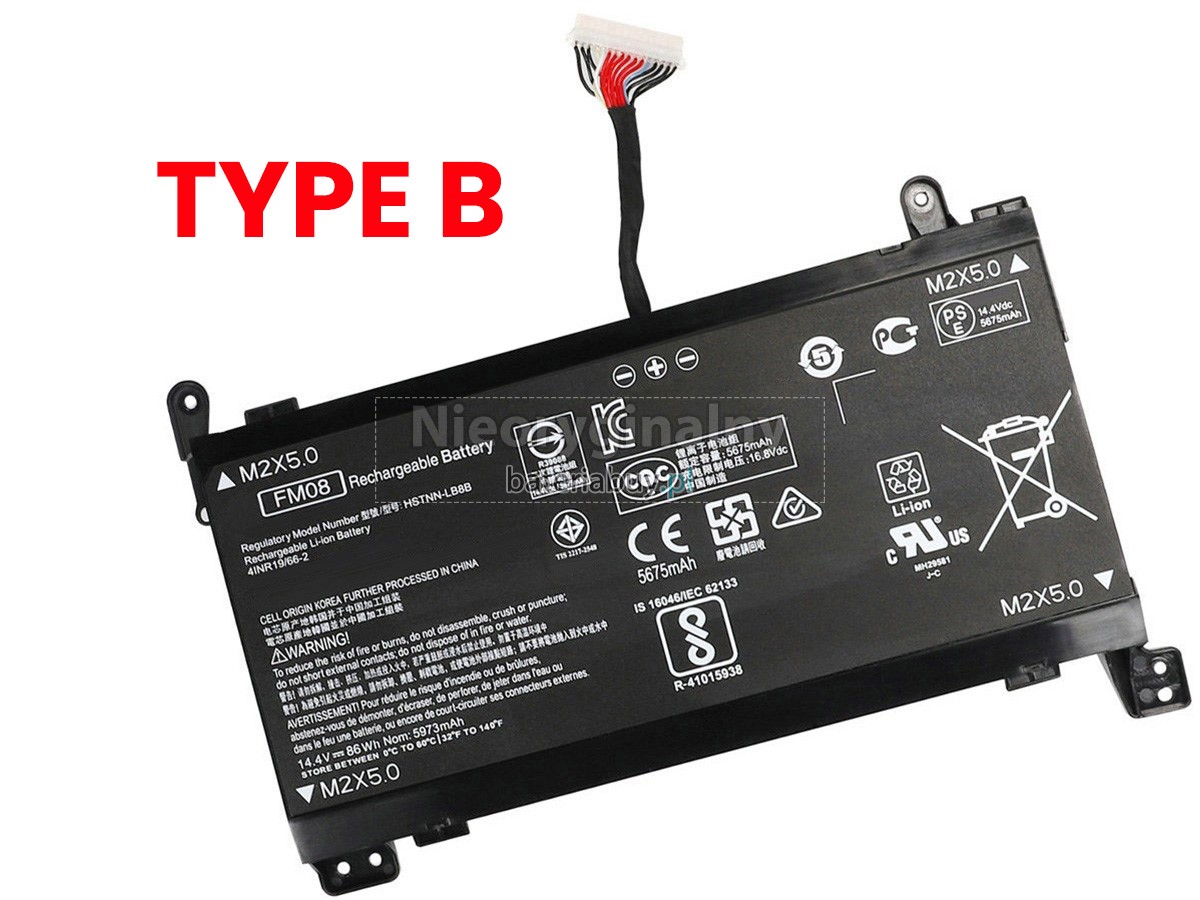 HP Omen 17-AN014TX bateria