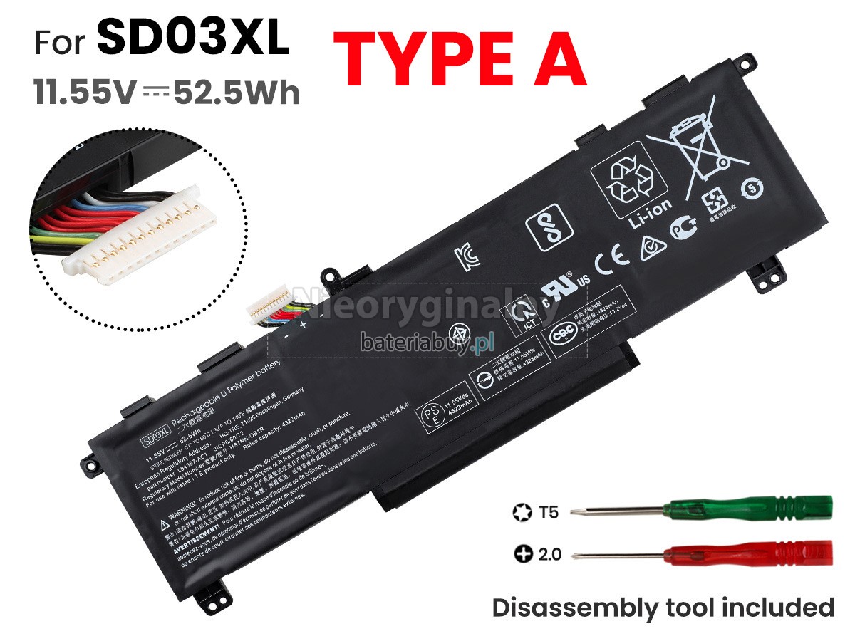 HP Omen 15-EK0023TX bateria