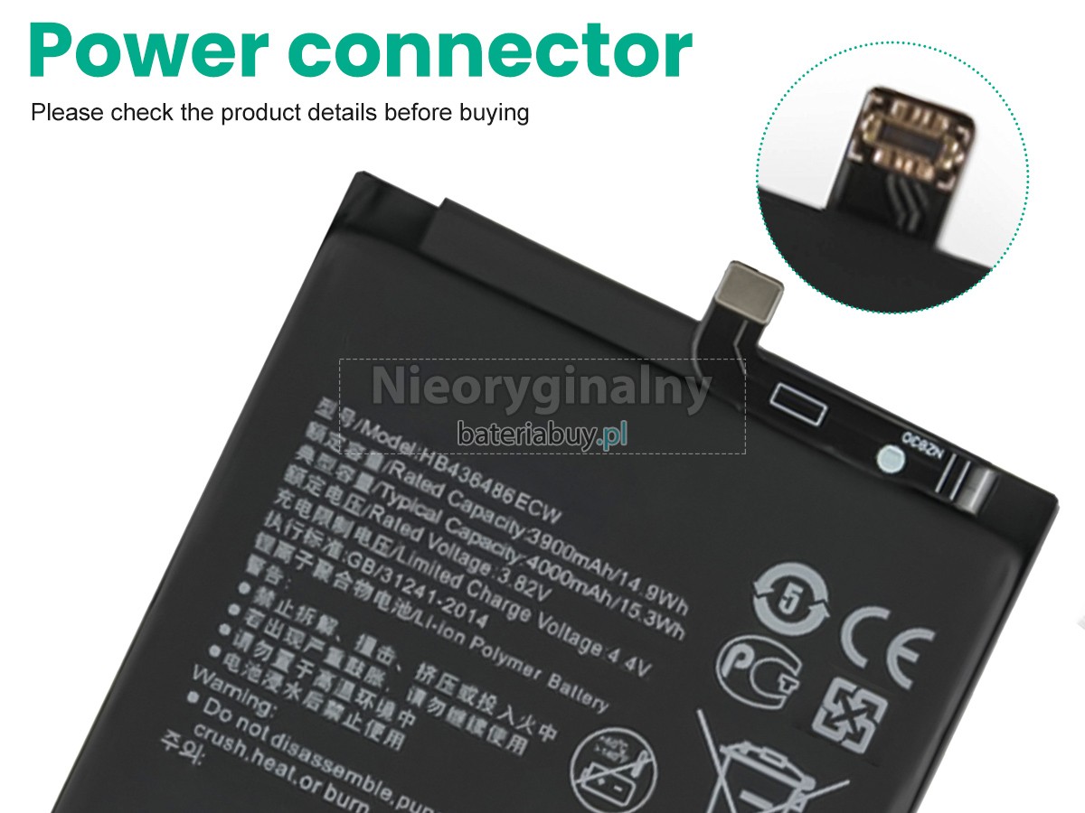 Huawei HONOR VIEW 20 V20 PCT-LX9 bateria