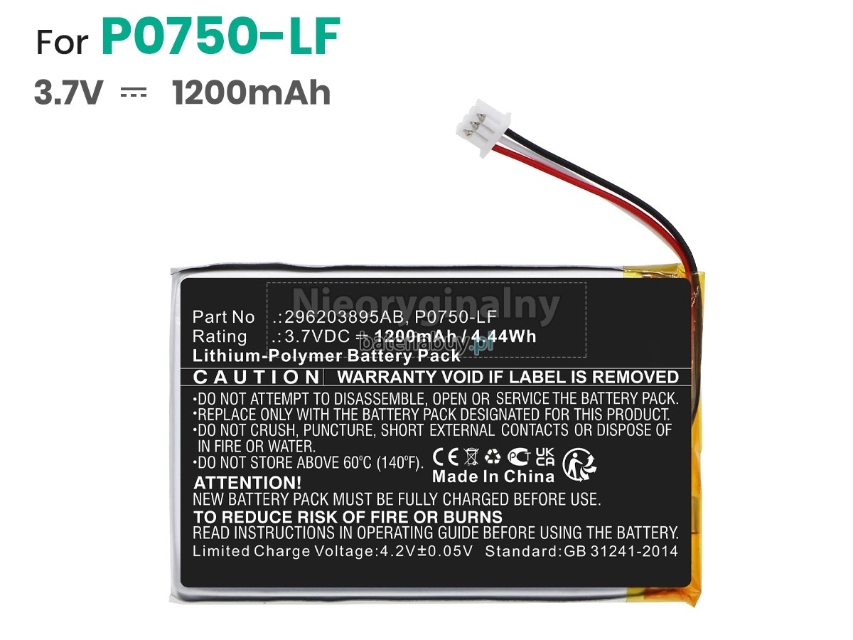 Ingenico P0750-LF bateria