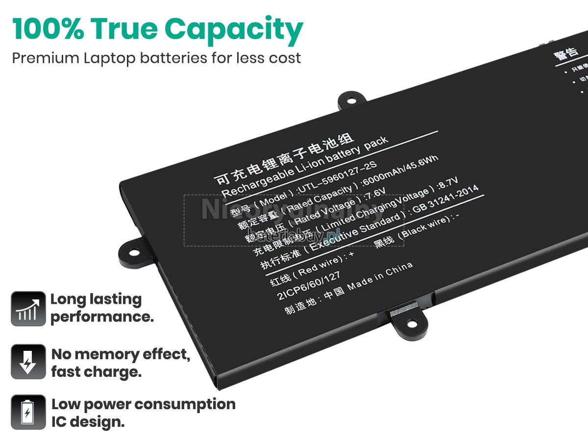 Jumper UTL-5960127-2S bateria