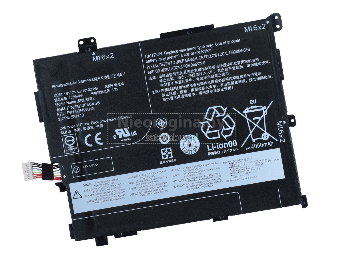 Lenovo ThinkPad 10-20E3002EUS bateria