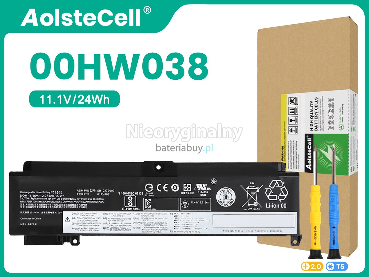 Lenovo 00HW038 bateria