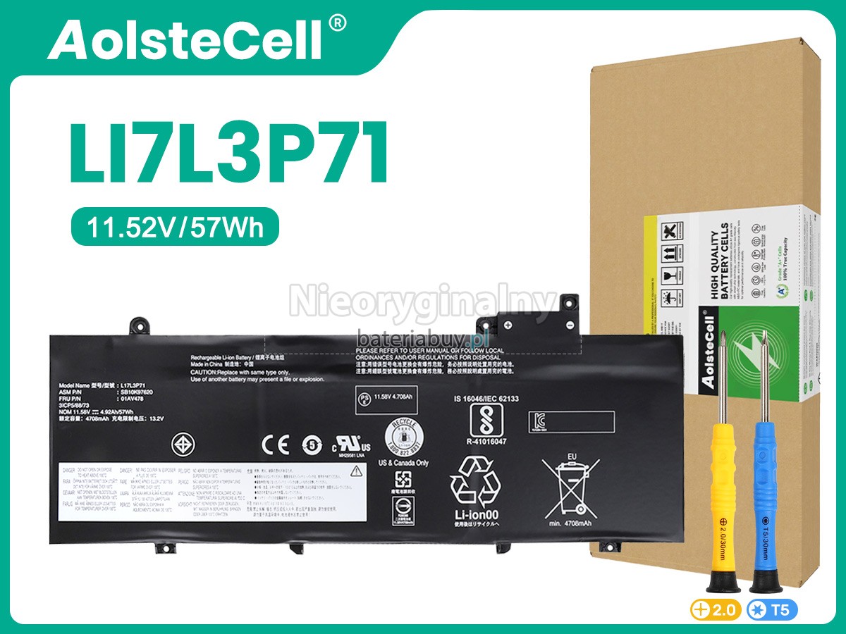 Lenovo ThinkPad T480S-20L8002WZA bateria