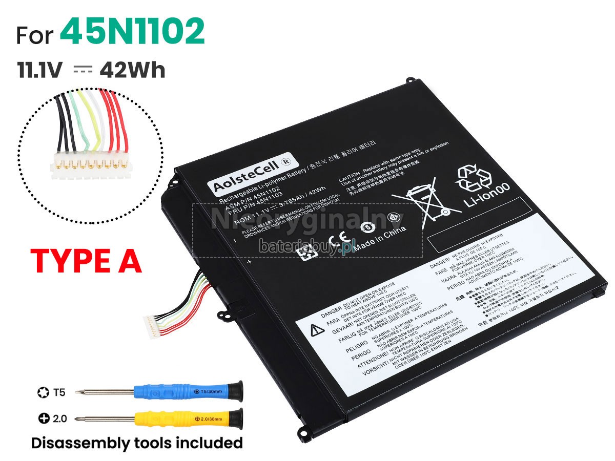 Lenovo ThinkPad HELIX 3698 bateria