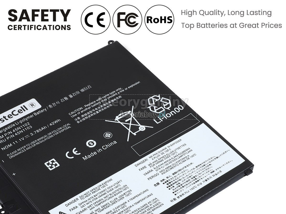 Lenovo ThinkPad HELIX 3698 bateria