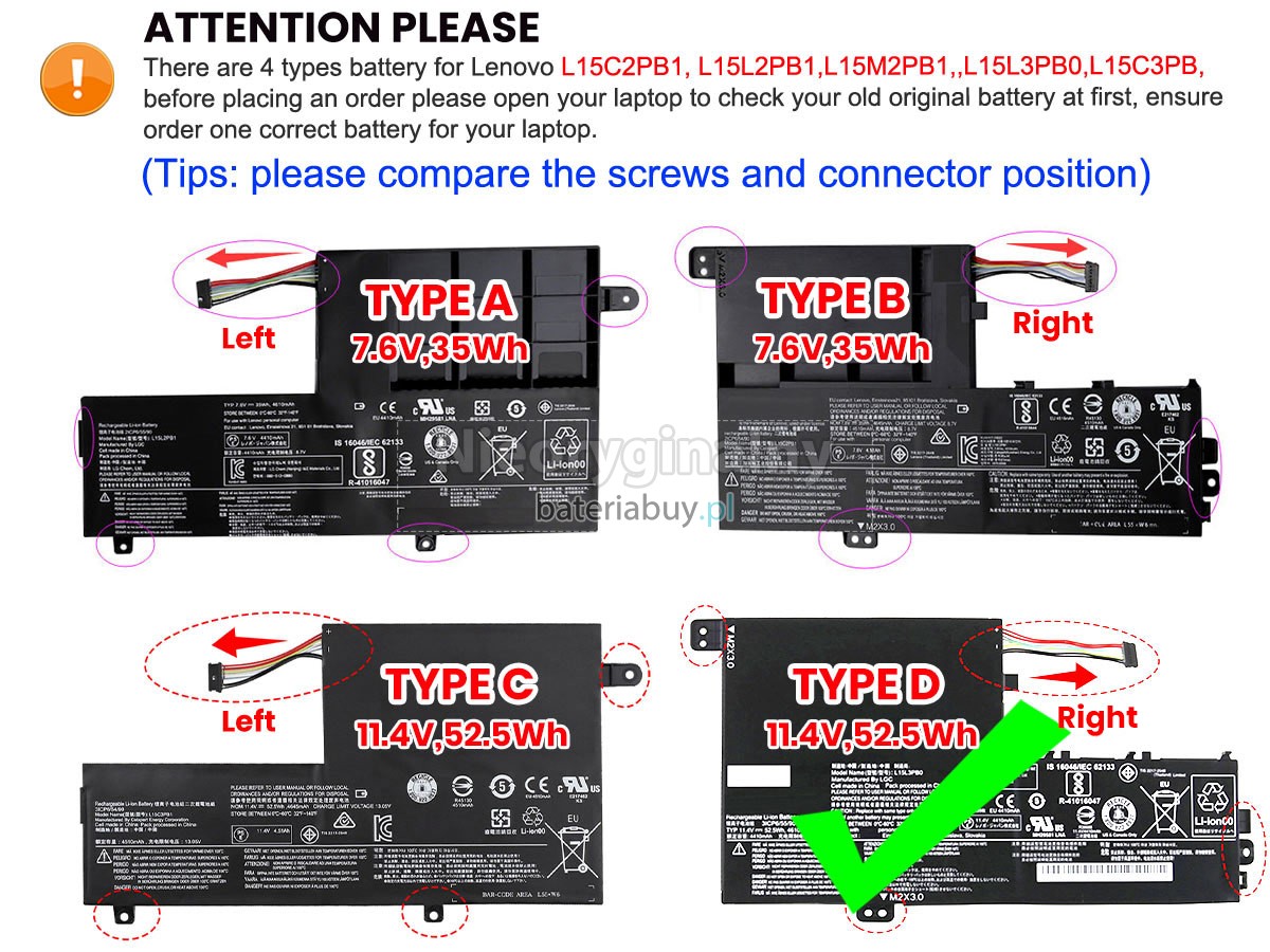 Lenovo YOGA 510-15IKB-80VC000WGE bateria