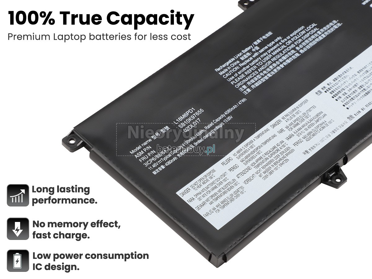 Lenovo ThinkPad X13 GEN 1-20UF003BGB bateria