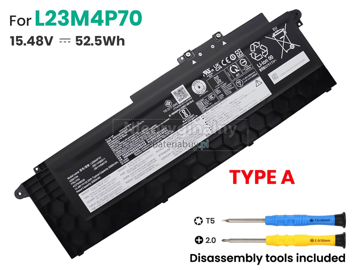 Lenovo ThinkPad T16 GEN 3-21MN0058PE bateria