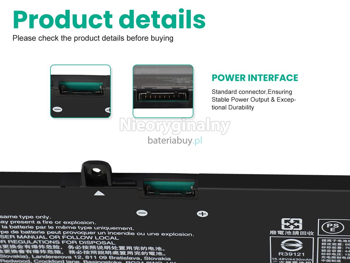 Lenovo IdeaPad SLIM 5 15ARP10-83J3004FNT bateria