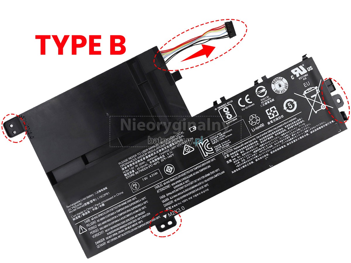 Lenovo YOGA 510-15IKB-80VC000WGE bateria
