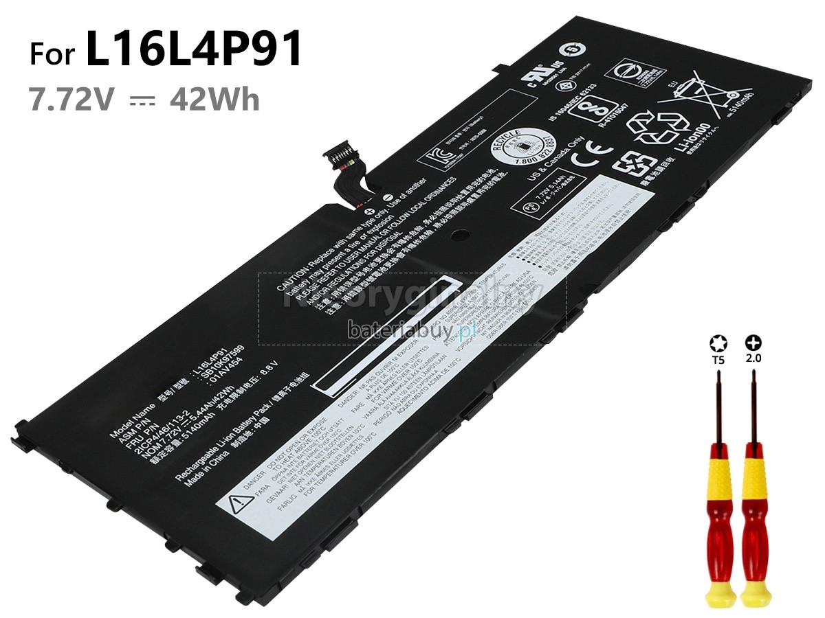 Lenovo ThinkPad X1 Tablet 3RD GEN-20KJA00DHH bateria