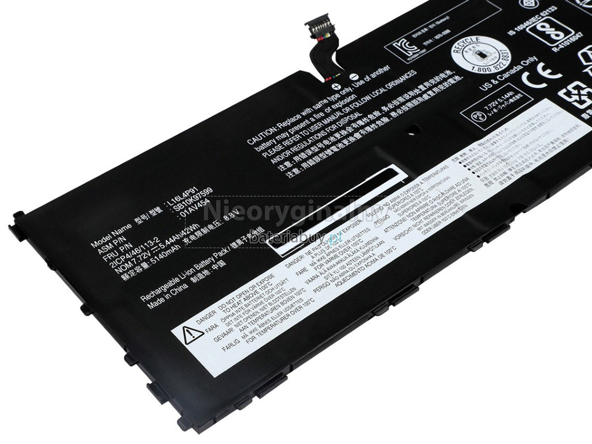 Lenovo ThinkPad X1 Tablet 3RD GEN-20KJA00DHH bateria