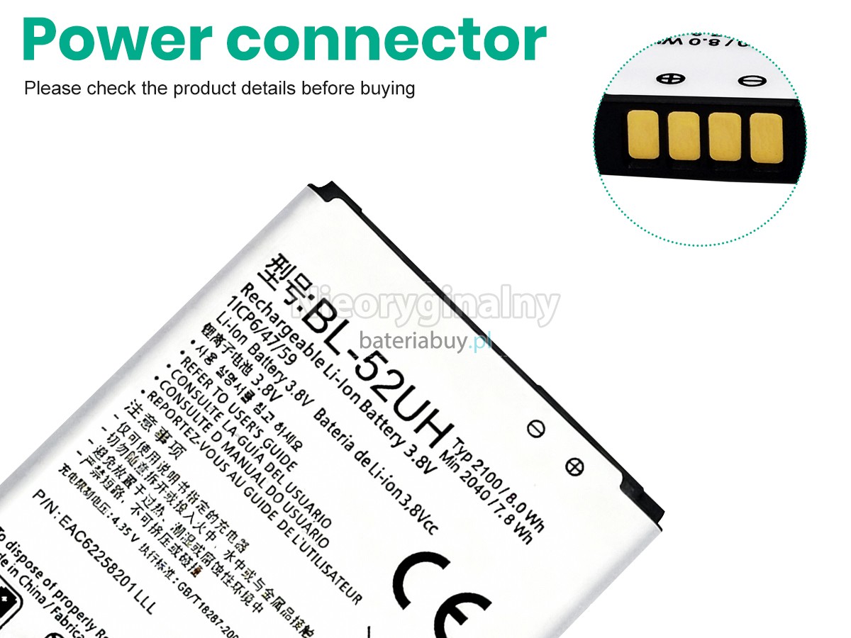 LG D320 bateria