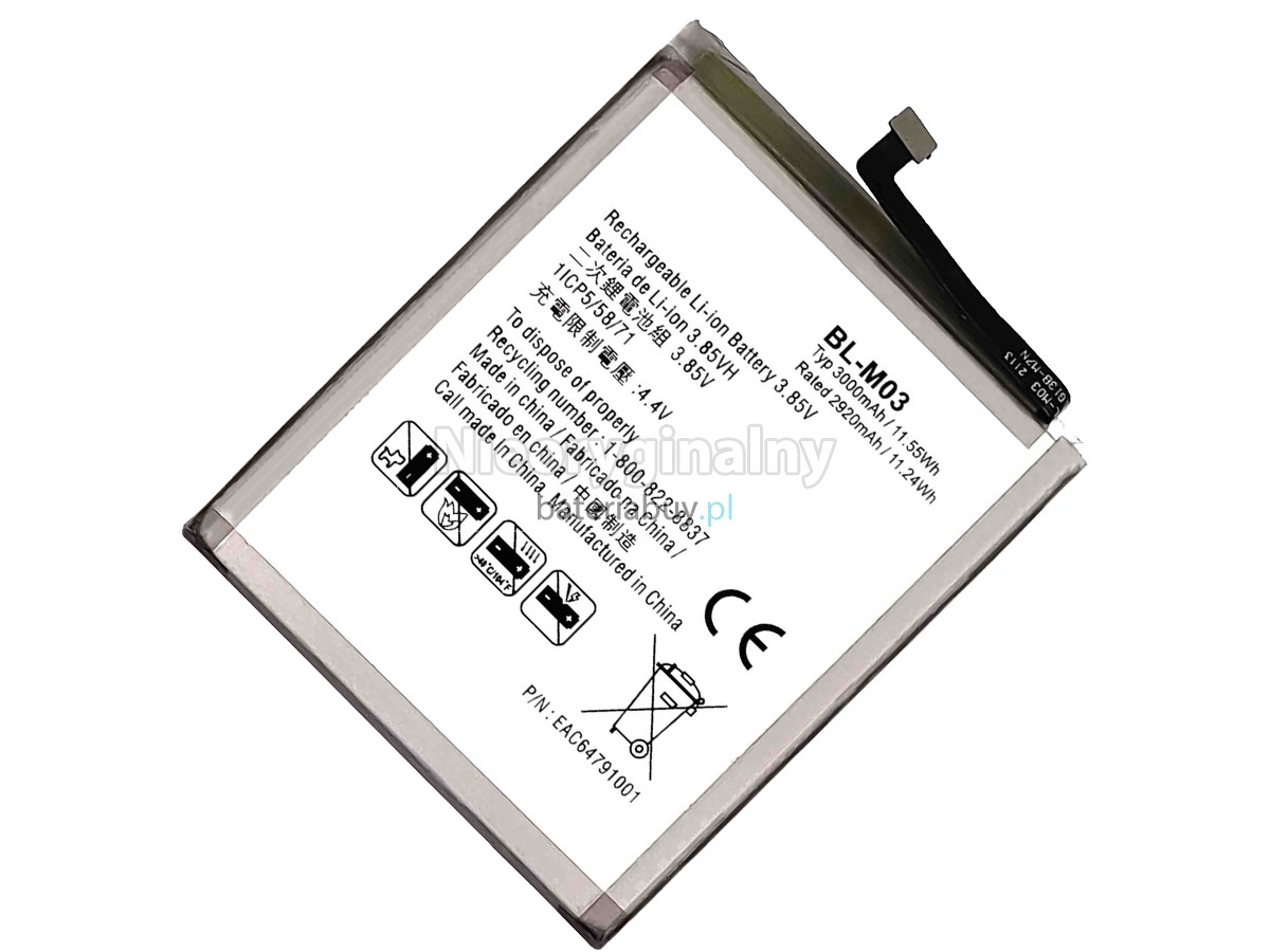 LG K22 bateria