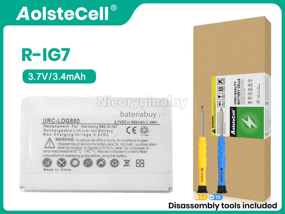 Logitech HARMONY 900 bateria