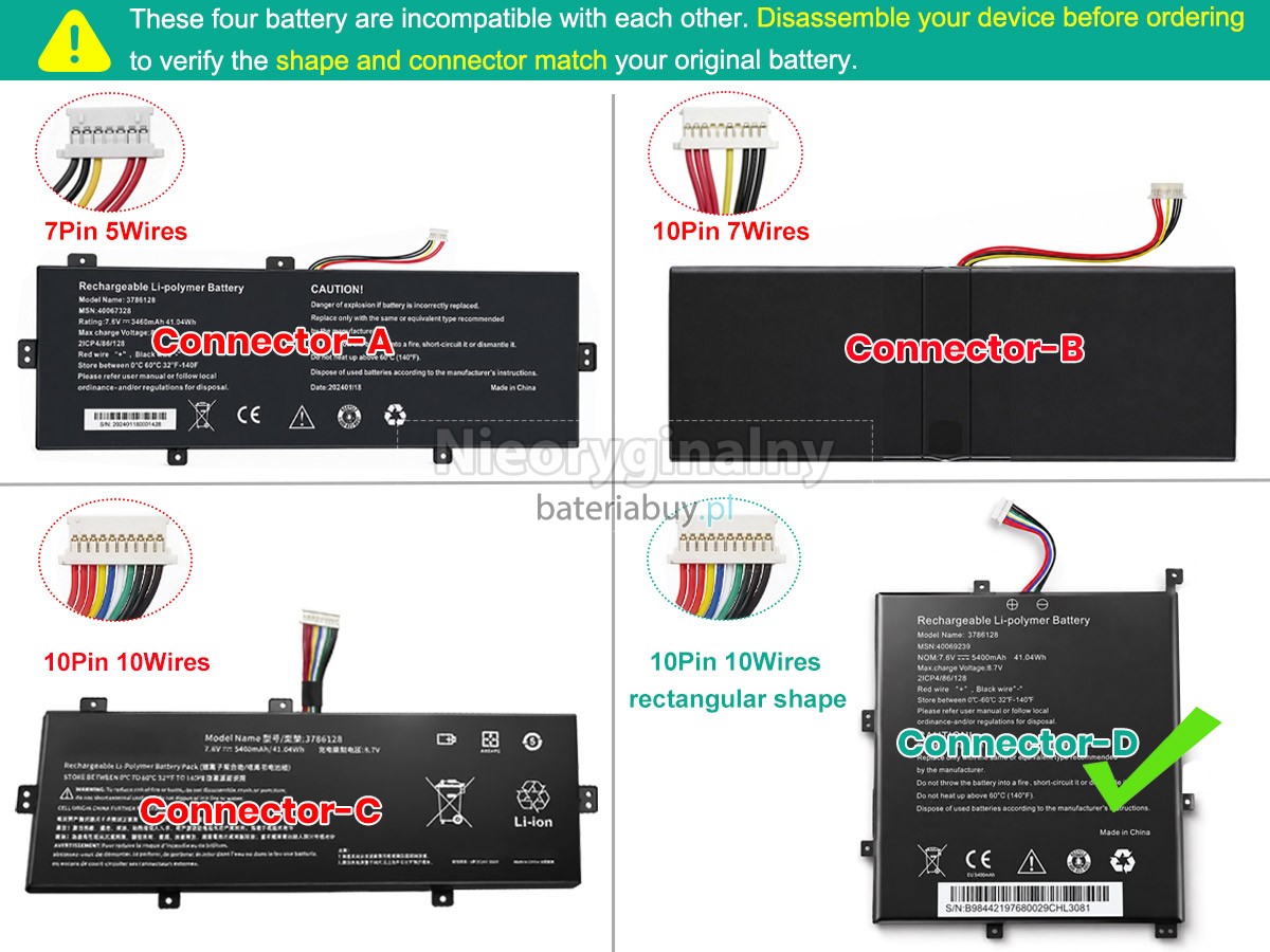 Medion 3786128 bateria