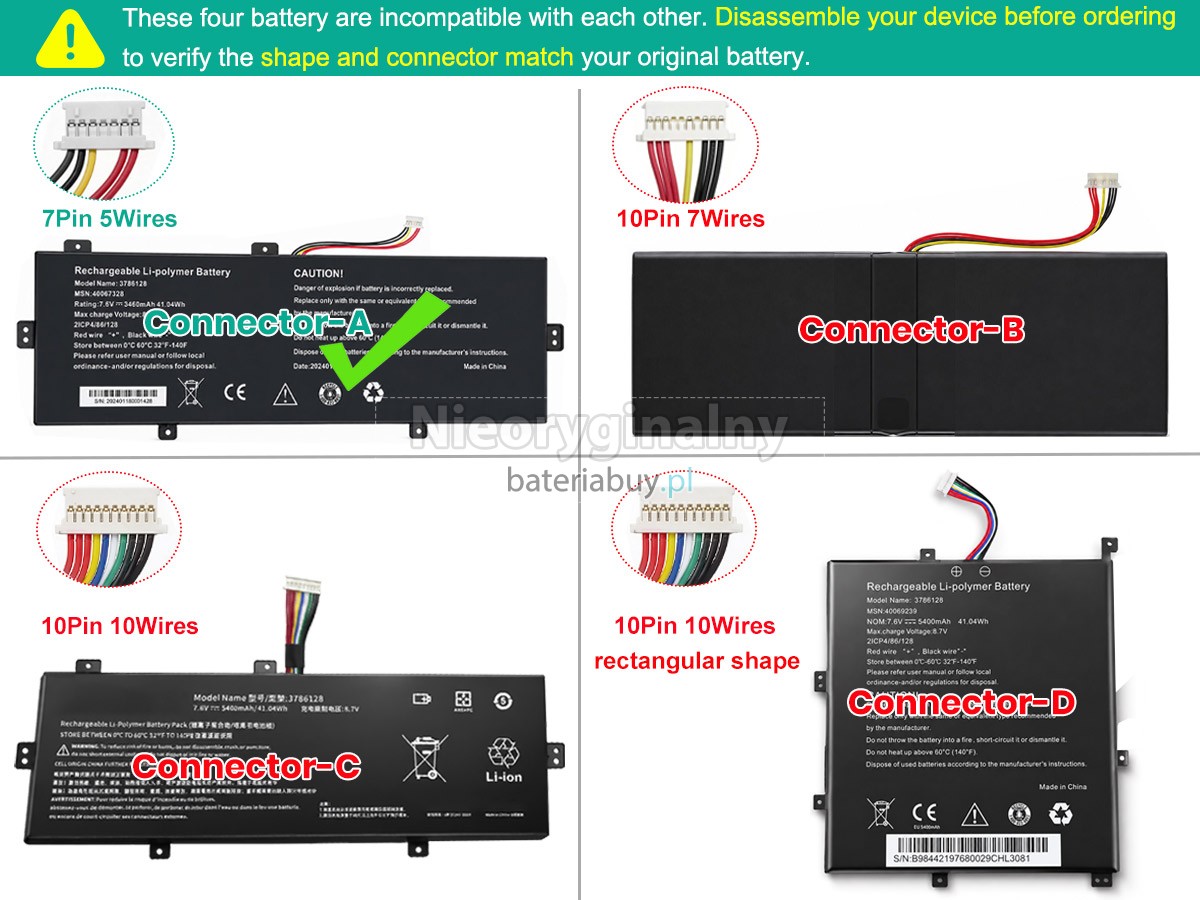 Medion 3786128 bateria