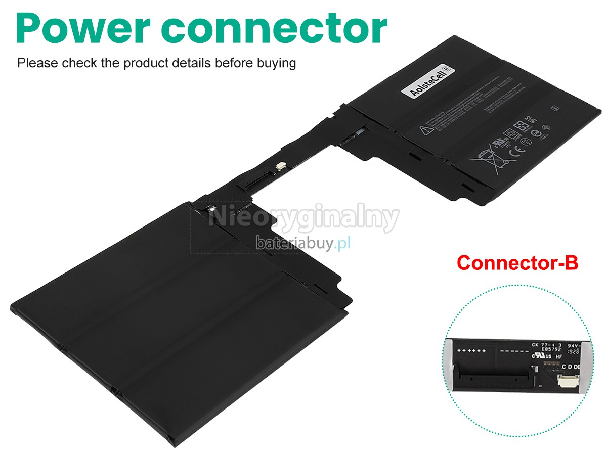 Microsoft Surface BOOK2 KEYBOARD bateria