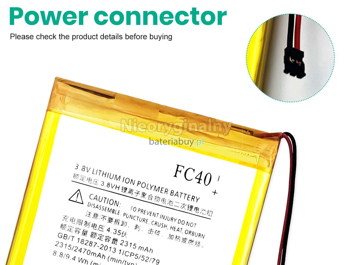 Motorola FC40 bateria