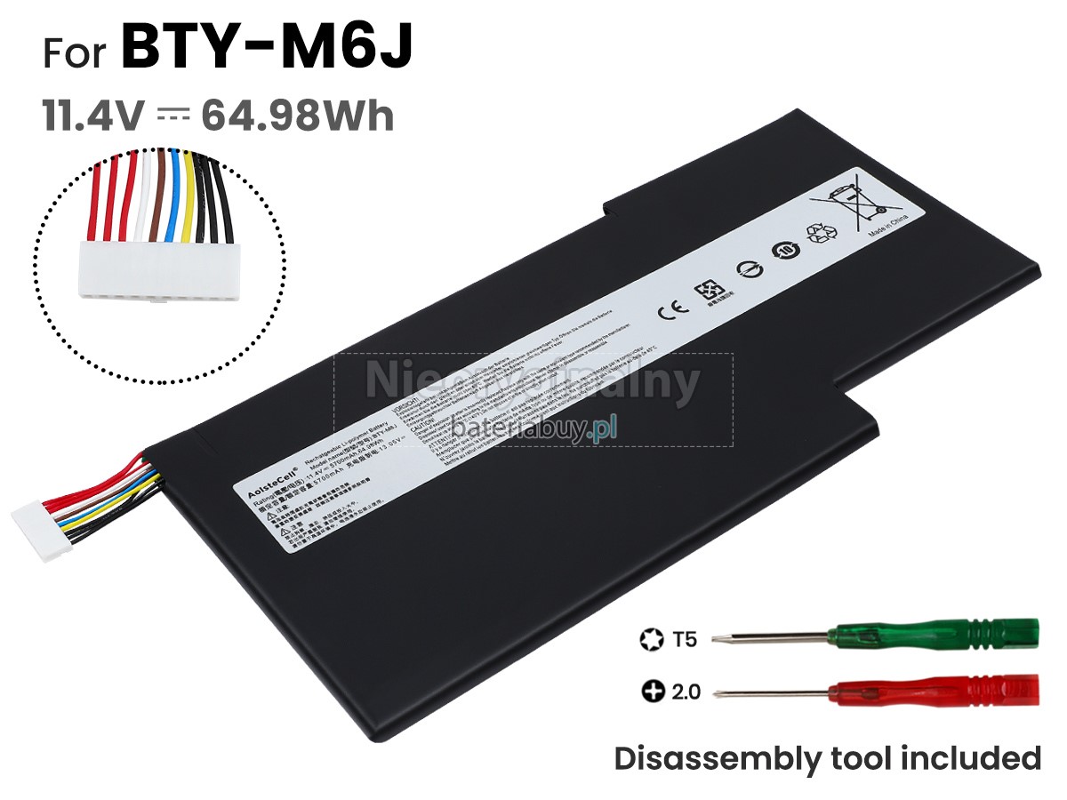MSI BTY-M6J batteria