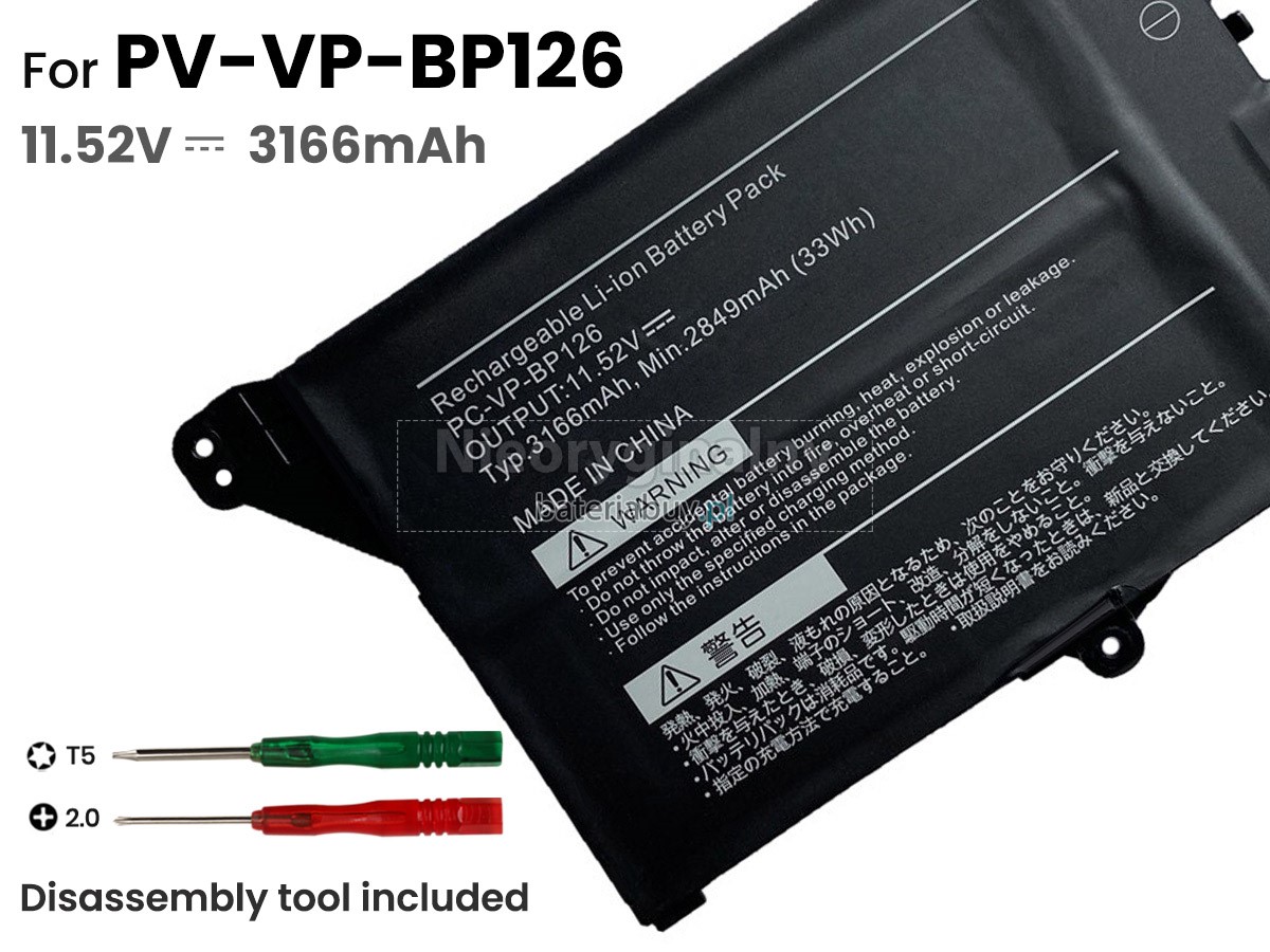 NEC PC-VP-BP126 bateria