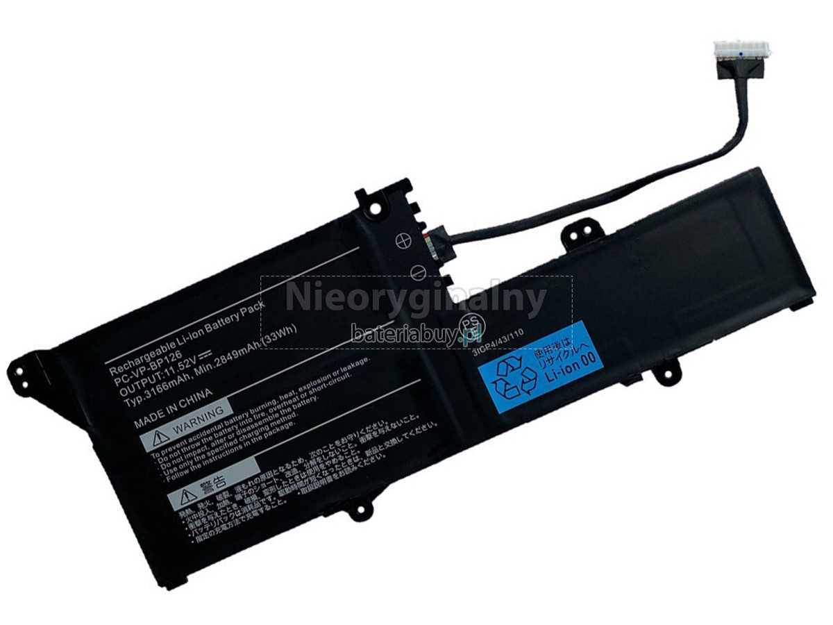 NEC PC-VP-BP126 bateria