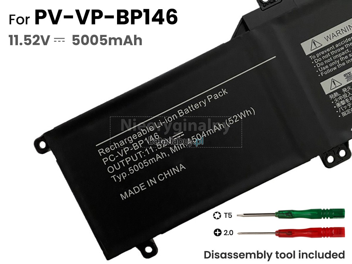 NEC PC-VP-BP146 bateria