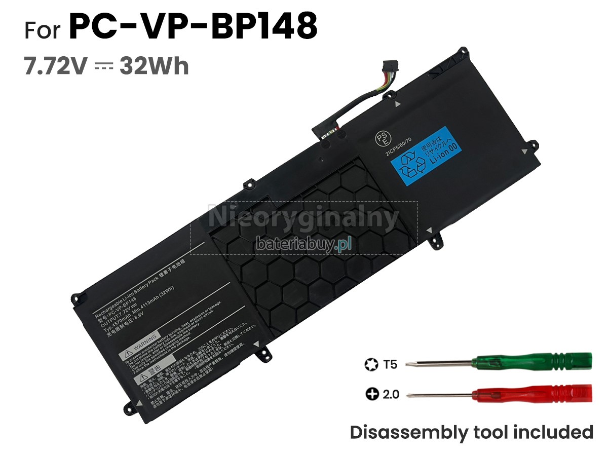 NEC PC-VP-BP148(2ICP5/80/70) bateria