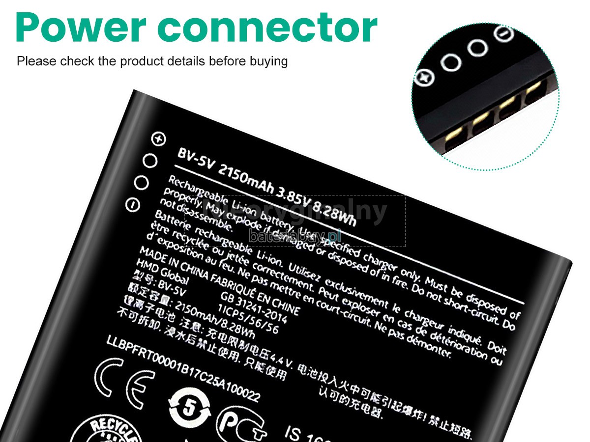 Nokia BV-5V bateria