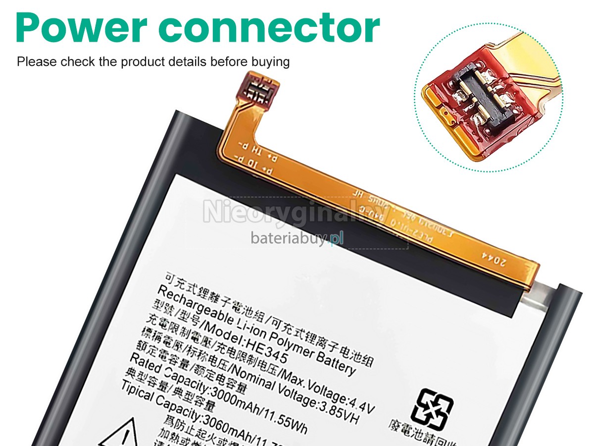 Nokia HE345 bateria