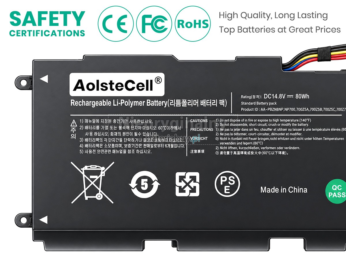 Bateria do Laptop Samsung NP700Z7C-S02DE