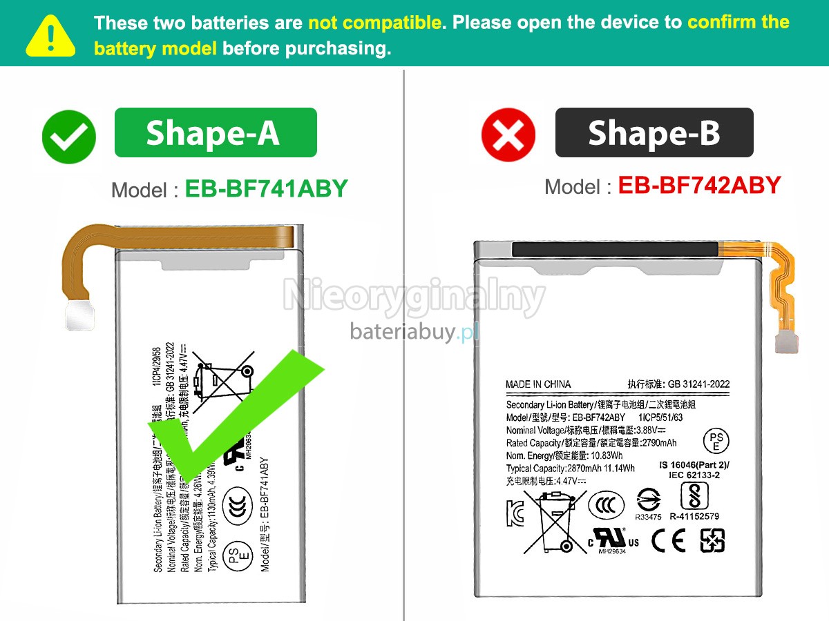 Samsung Z FLIP 6 bateria