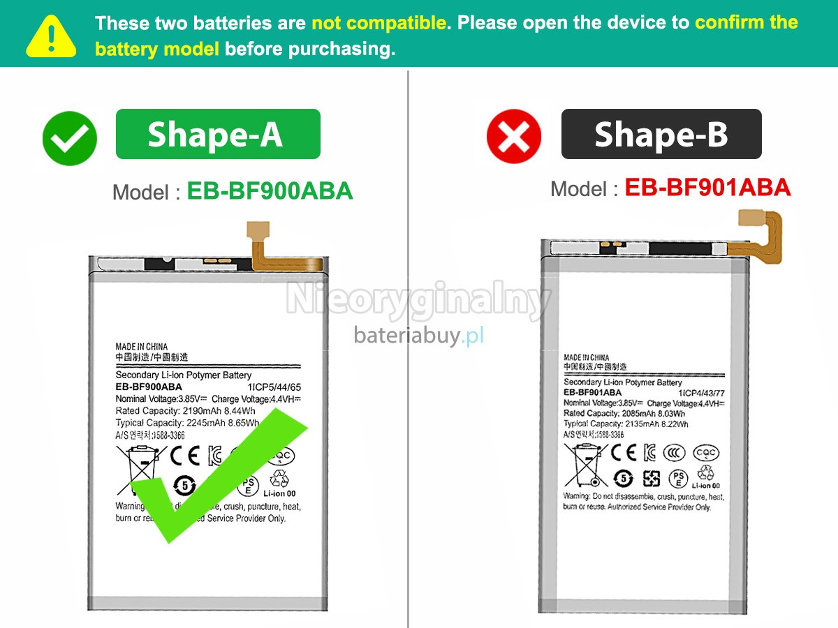 Samsung Z FOLD1 bateria