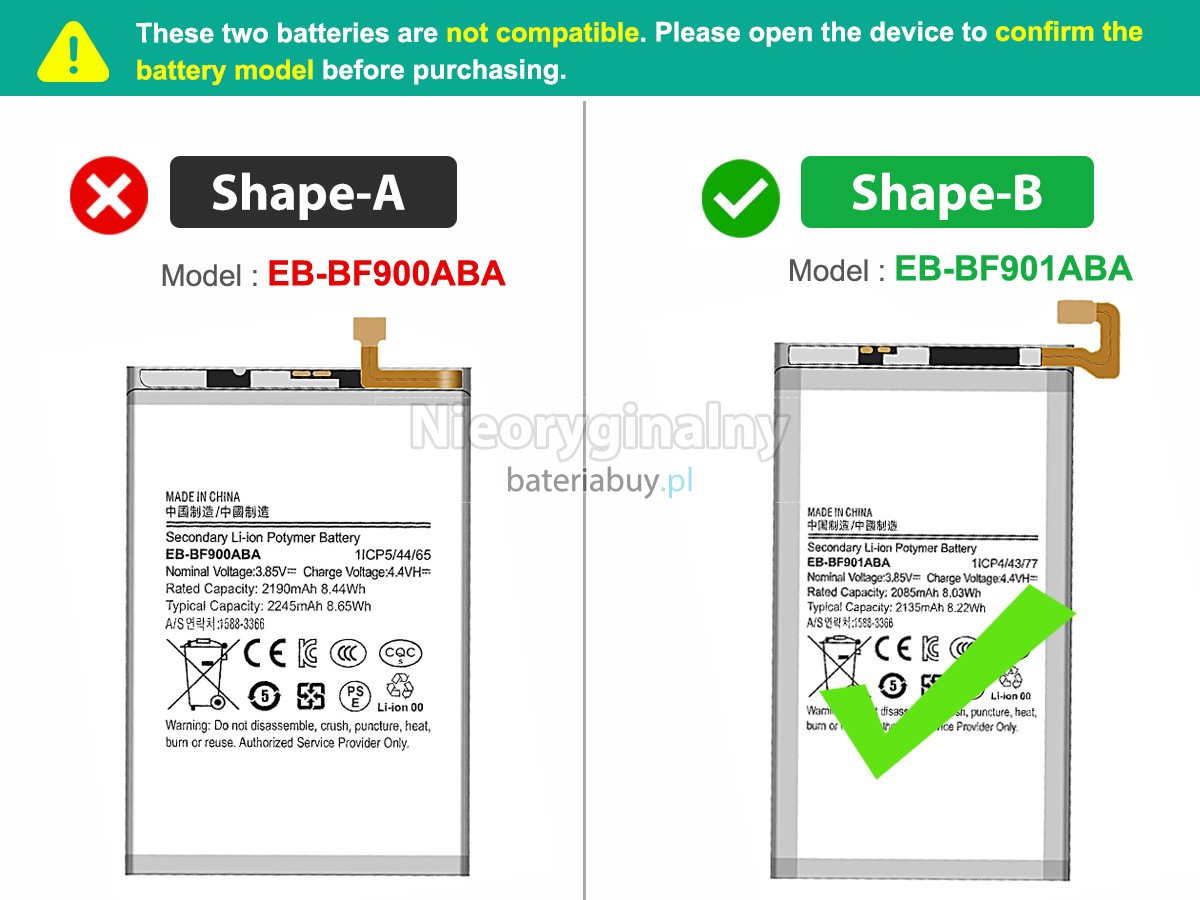Samsung Z FOLD1 bateria